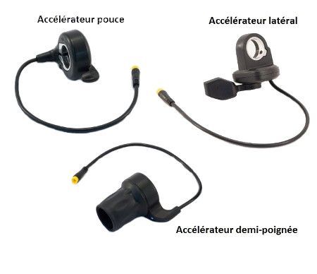 Accélérateur pour moteur roue