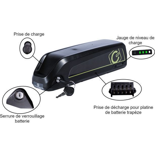 Chargeur pour batterie de vélo électrique - Li-Ion - 24V - 2Ah