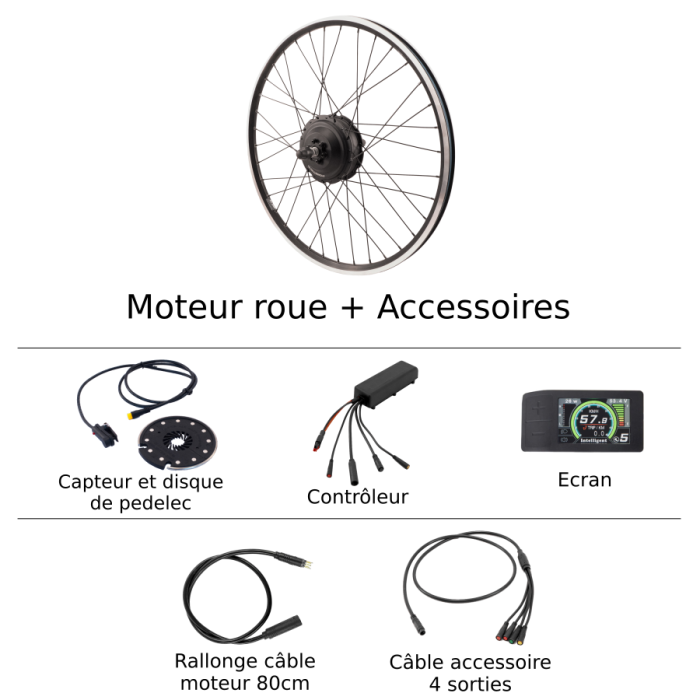 Kit moteur Speed AV 48v 1000W