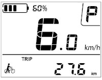 Mode piéton kit vélo électrique 6km/h
