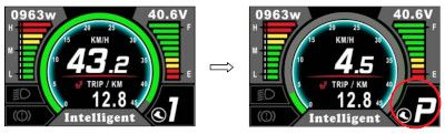 Mode piéton écran LCD 500C Ecran LCD pour moteur vélo BBS Bafang