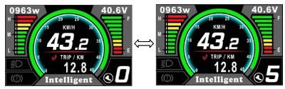 Niveaux d'assistance écran LCD 500C écran LCD pour moteur pédalier vélo BBS Bafang
