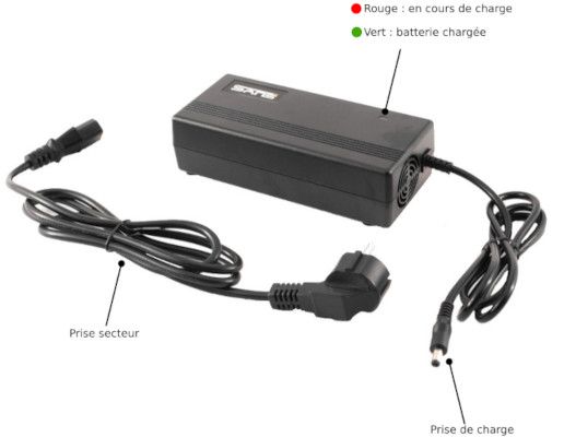Chargeur vélo électrique Chargeur pour batterie de vélo électrique