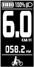 Mode piéton kit vélo électrique 6km/h